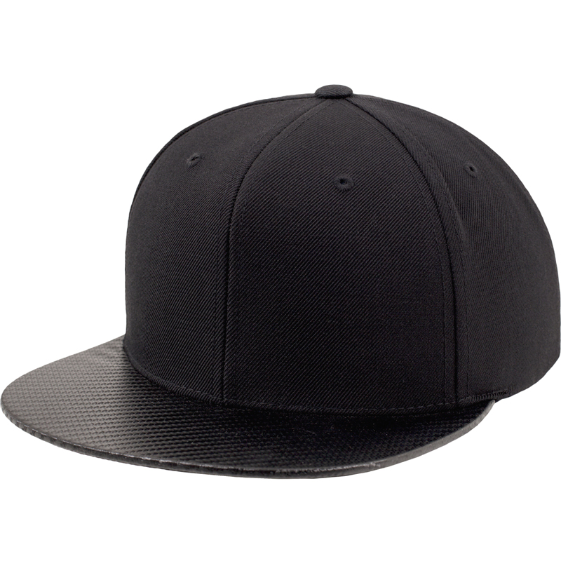 Black Carbon Snapback Cap