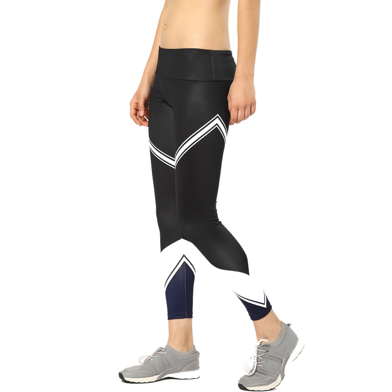 Black & White Color Block Leggings